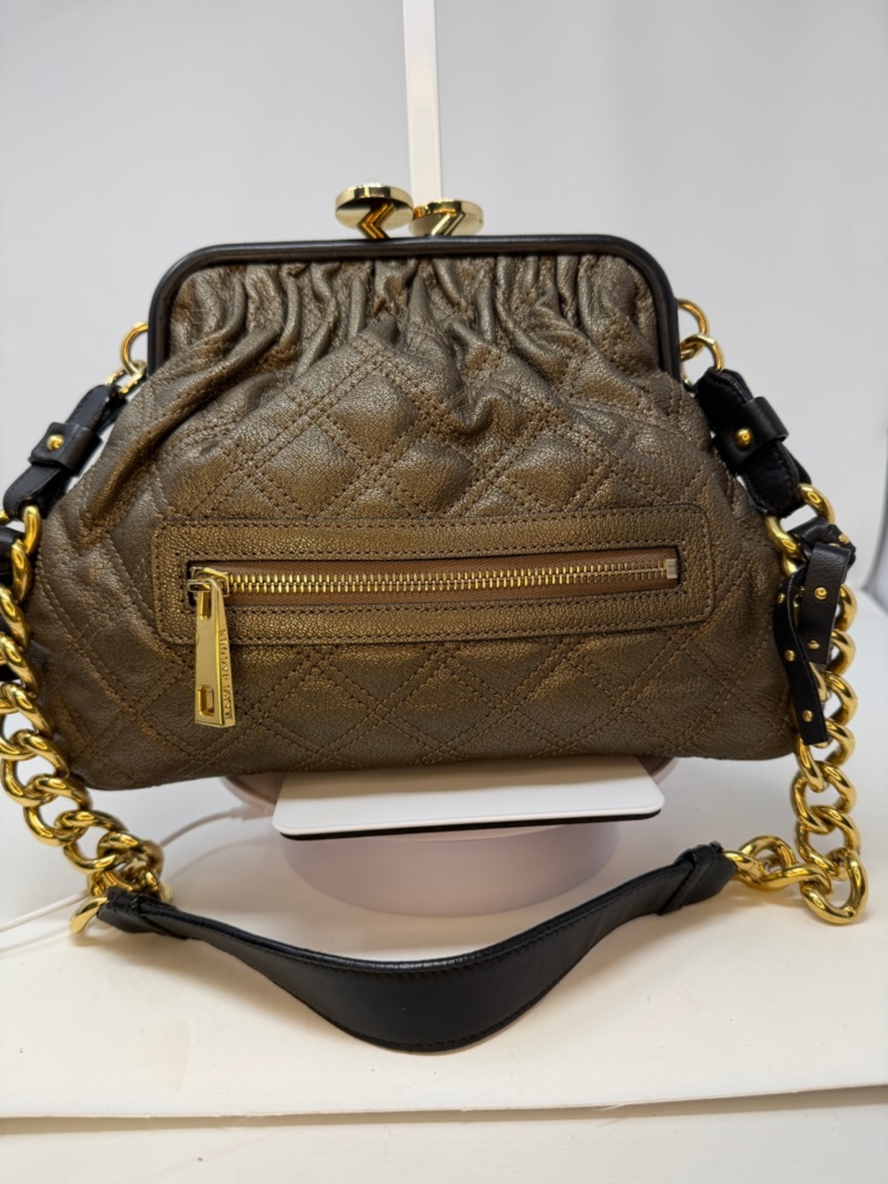 Marc Jacobs Vintage 2010 Archive Metallic Bronze Little Stam Bag - Picture 12 of 17